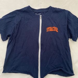 Syracuse zip up tailgate tee